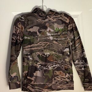 Under Armour Green Logo Camouflage Hoodie